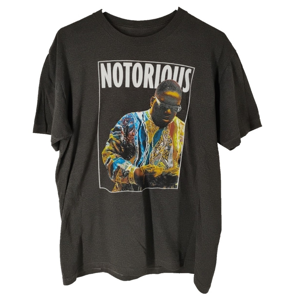Brooklyn Mint Notorious BIG Front Graphic Shirt Mens Large MINOR FLAW